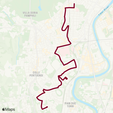 Roma TPL Linea 710 map