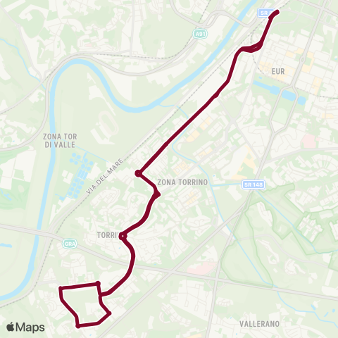 ATAC Linea 787 map