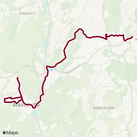 ATAC Linea 906 map