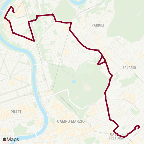 ATAC Linea 910 map