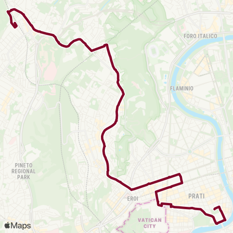 ATAC Linea 913 map