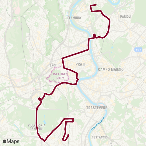 ATAC Linea 982 map