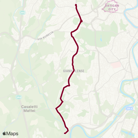 ATAC Linea M03 map