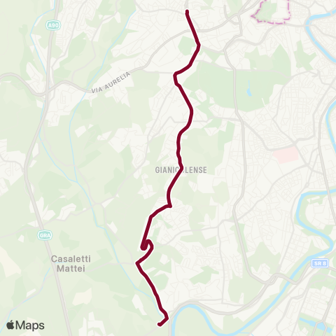 ATAC Linea M30 map