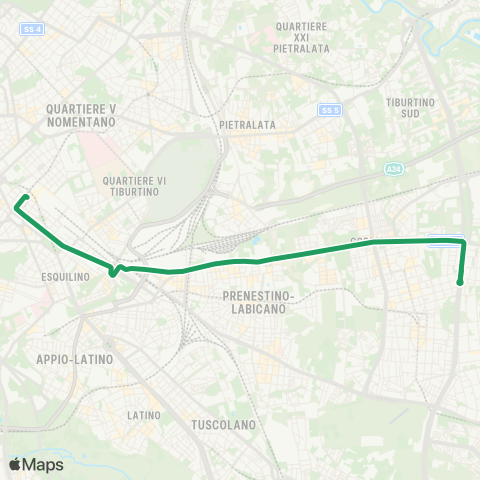 ATAC Termini - Togliatti map