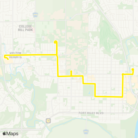 ATA Bus East West Express map