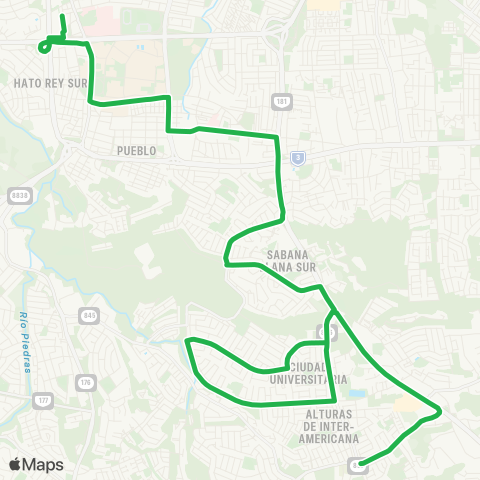 Autoridad de Transporte Integrado TU Piñero - Trujillo Alto map