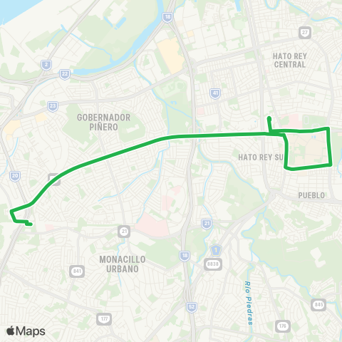 Autoridad de Transporte Integrado TU Martínez Nadal - TU Piñero map