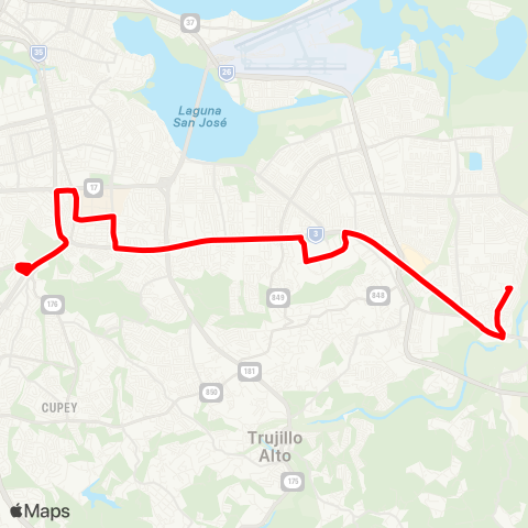 Autoridad de Transporte Integrado TU Cupey - Carolina map