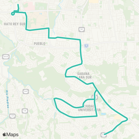 Autoridad de Transporte Integrado TU Piñero - Trujillo Alto map