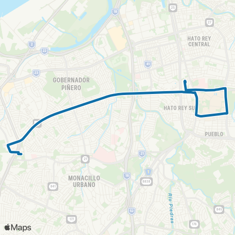 Autoridad de Transporte Integrado TU Martínez Nadal - TU Piñero map