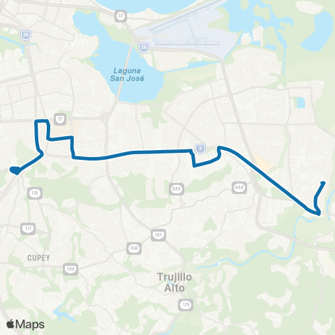 Autoridad de Transporte Integrado TU Cupey - Carolina map