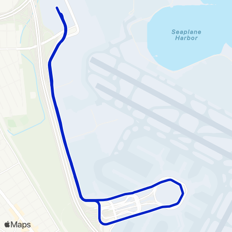 SFO Shuttles Sfo AirTrain Blue Line map