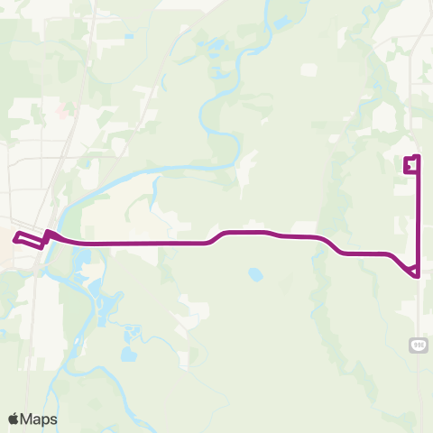 Linn-Benton Loop Campus Connector map