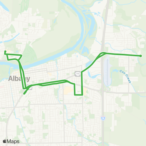 Albany Transit System Route C map