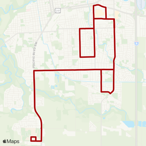 Albany Transit System Route D map