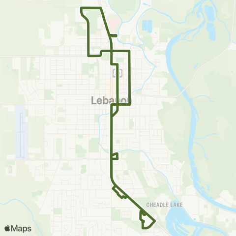 Albany Transit System LINX Loop map