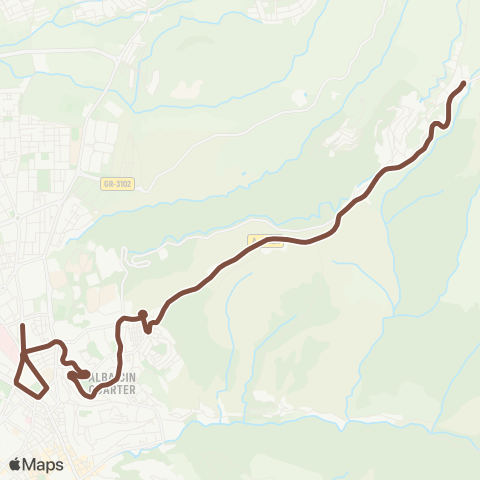 Autobús Urbanos - Alsa Fargue - Triunfo map