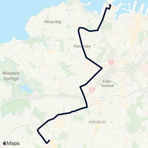 Auckland Transport 20 map