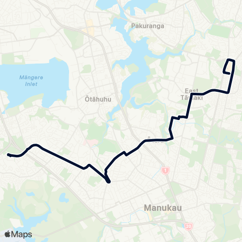 Auckland Transport 31 map