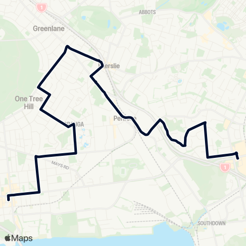 Auckland Transport 298 map