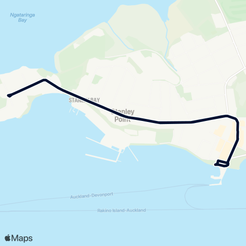 Auckland Transport 806 map