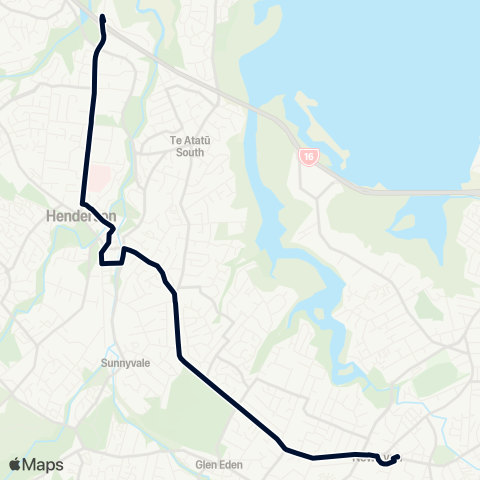 Auckland Transport 14 map