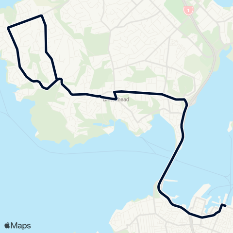 Auckland Transport 97B map