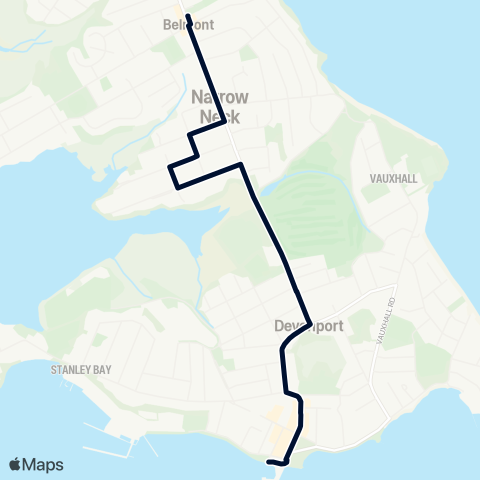 Auckland Transport 805 map