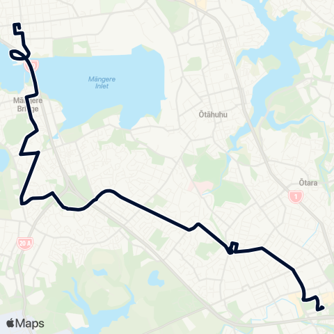 Auckland Transport 36 map