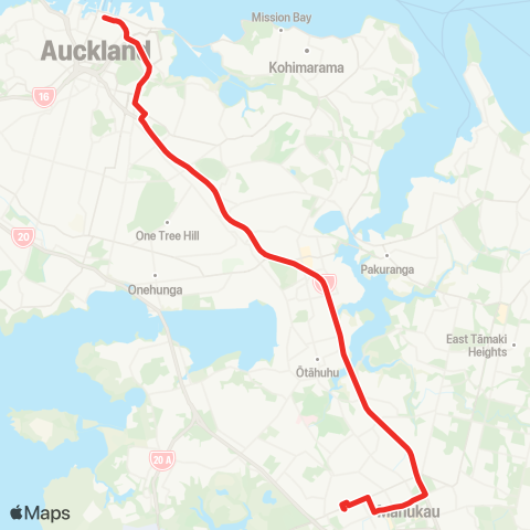 Auckland Transport RBSX map