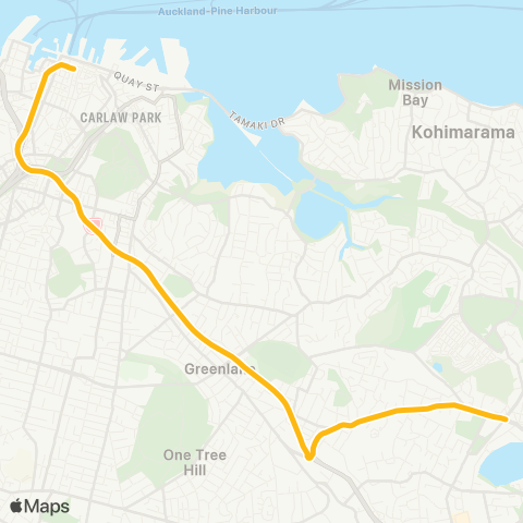 Auckland Transport RBPX map