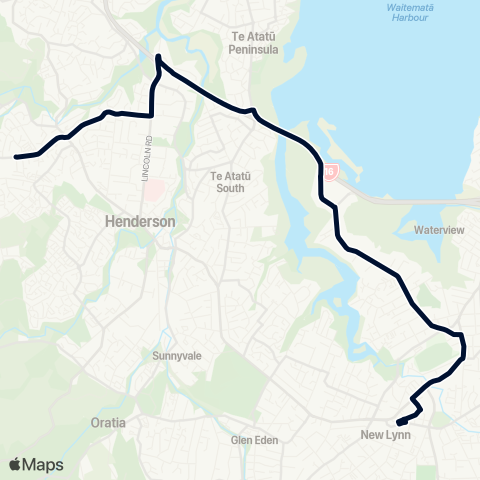 Auckland Transport 149 map