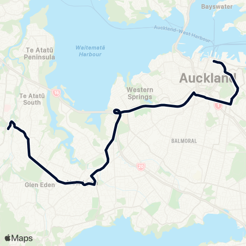 Auckland Transport RBWX map