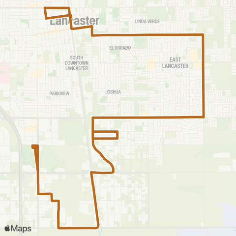 AVTA Eastside Lancaster map