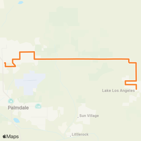 AVTA Lake LA / Lancaster map