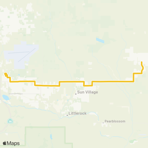 AVTA Lake LA / Palmdale map