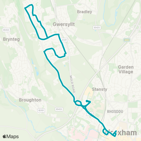 Arriva Wales  map