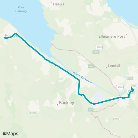 Arriva Wales  map