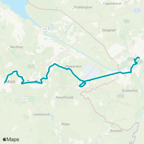 Arriva Wales  map