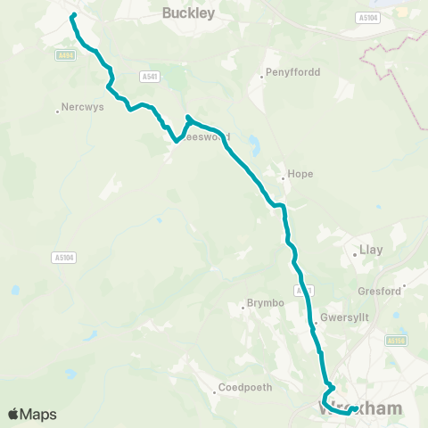 Arriva Wales  map