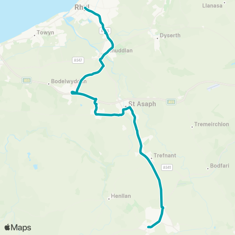 Arriva Wales  map