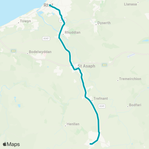 Arriva Wales  map