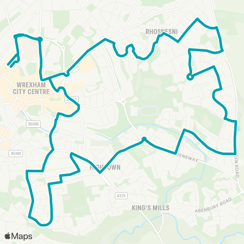 Arriva Wales  map