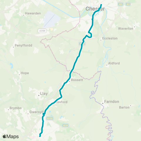 Arriva Wales  map