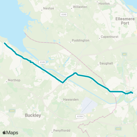 Arriva Wales  map