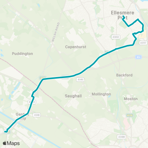 Arriva Wales  map