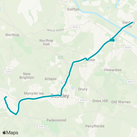 Arriva Wales  map