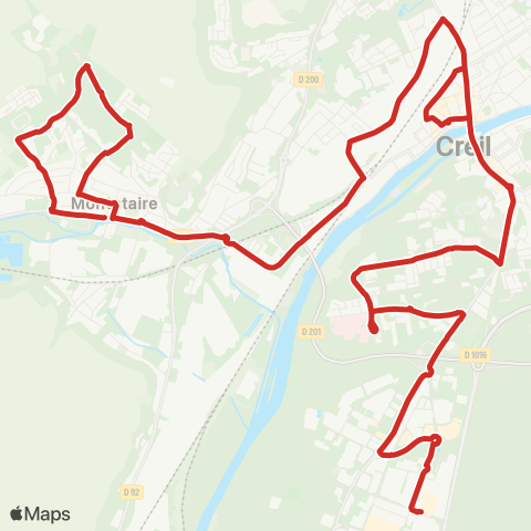 AXO St-Maximin / Révolution française - Creil Gare - Montataire / Mairie map