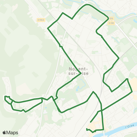 AXO Creil Gare-Nogent / Lycée M.Curie / St-Exupéry / Rép / Europe-Creil Gare map